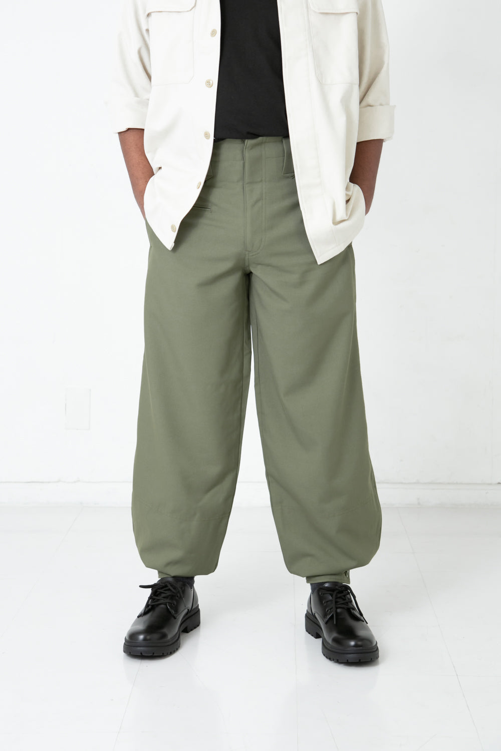 Japan Made Serge 12 Edo-style Tobi Pants 54.Dark Green / S (73Cm)