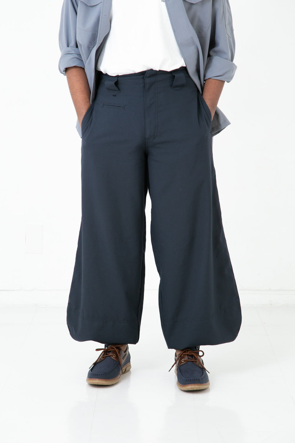 Japan Made Summer Serge 13 Edo-style Tobi Pants 1.Navy / M (79cm)