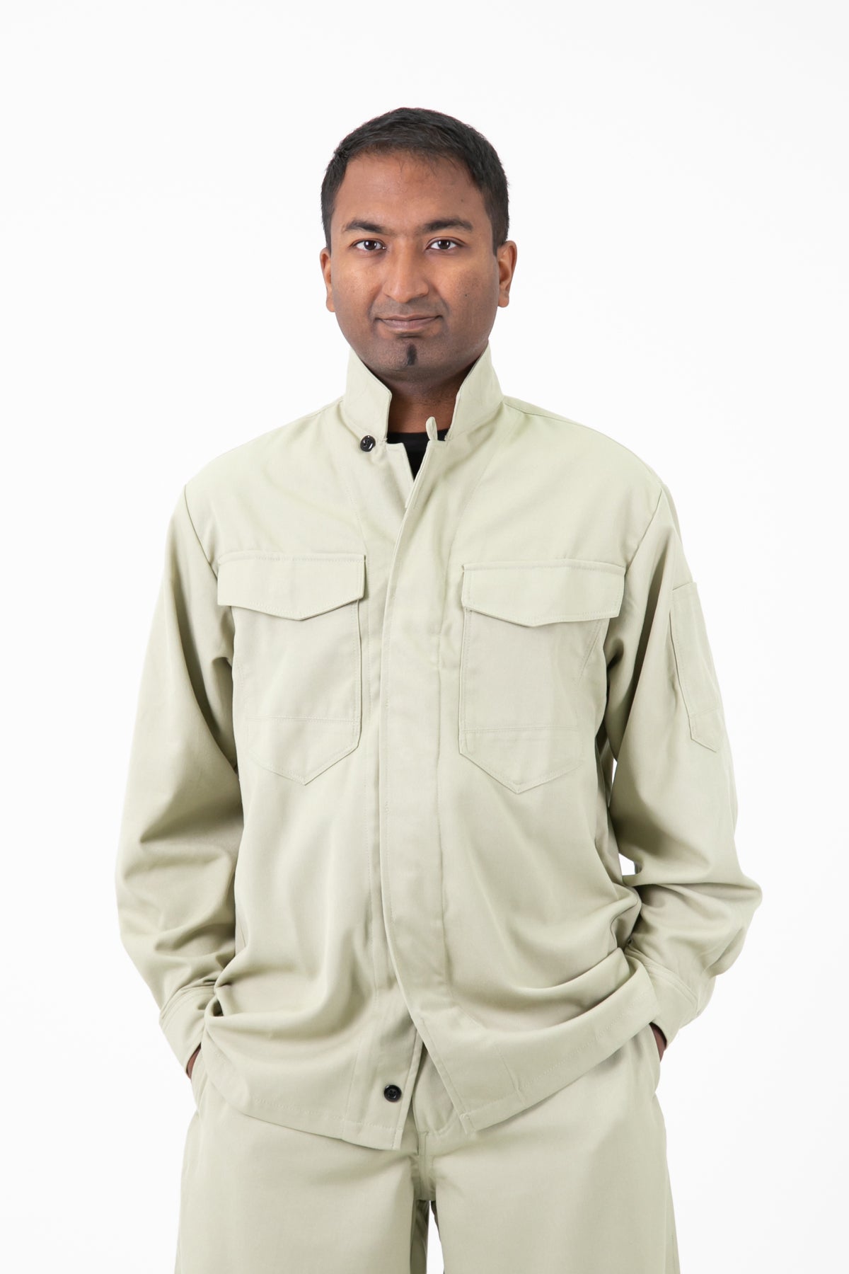 Ultra Smooth Serge 25 Tobi Overshirt_ivory_front