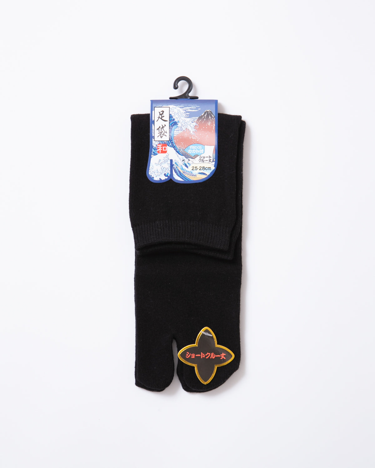 Plain Tabi Socks Crew length - Black 25-28
