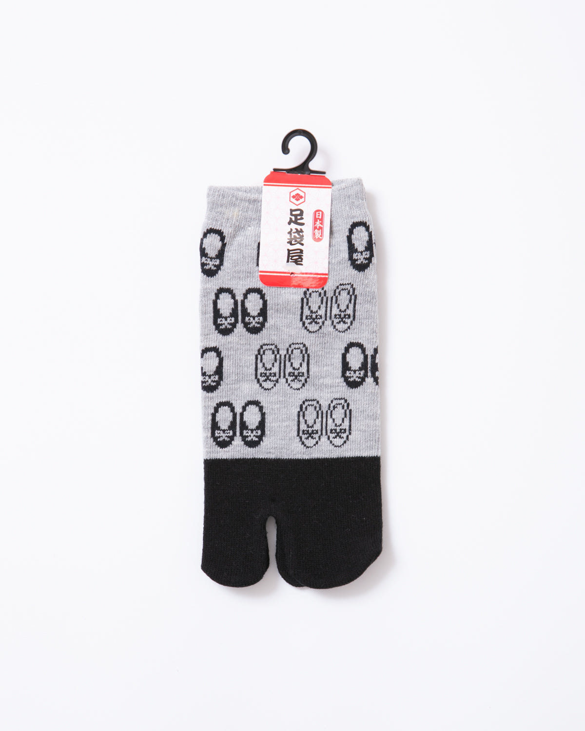 Shoes Pattern Tabi Socks - Black