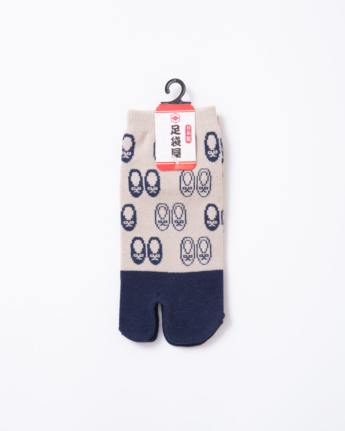 Shoes Pattern Tabi Socks - Navy