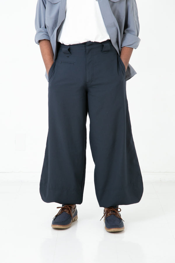 Japan made Summer Serge 13 Edo-Style Tobi Pants - front