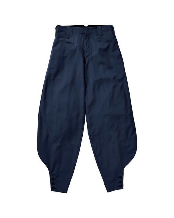 Japan made Summer Serge 13 Edo-Style Tobi Pants - Navy
