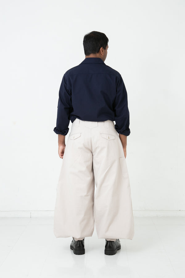 Regular Cotton 14 Tobi Pants - back