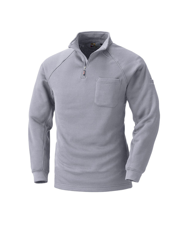 Inside Fleece Zip Up Shirt - Grey