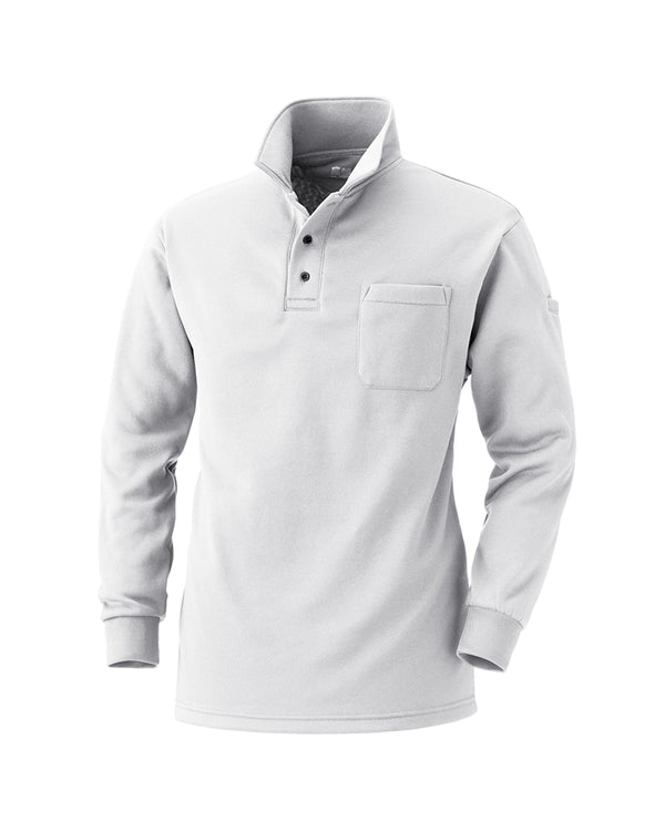 Inside Fleece Polo Shirt - White