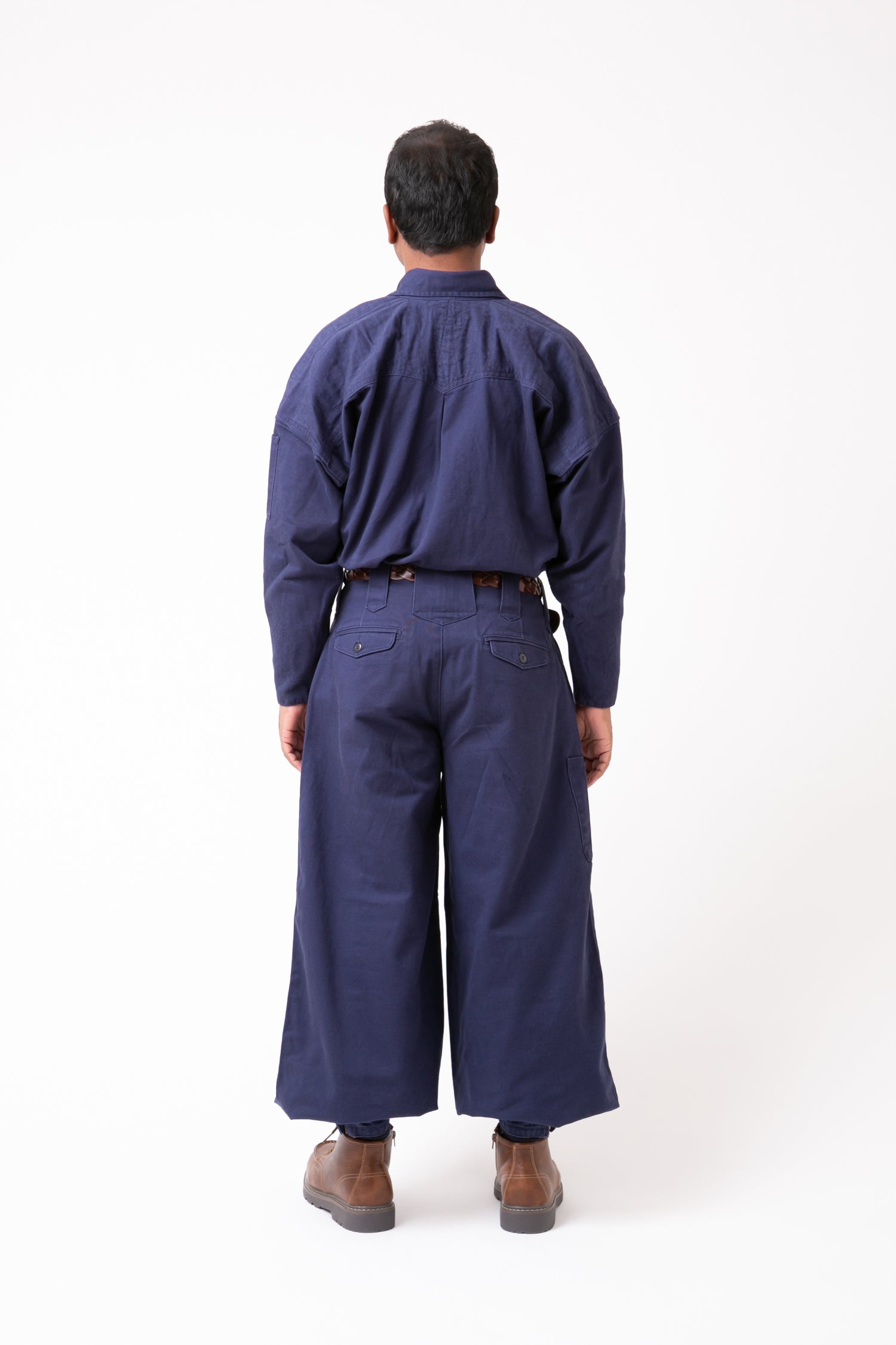 Classic Cotton 40 Overshirt & Tobi Pants - Navy
