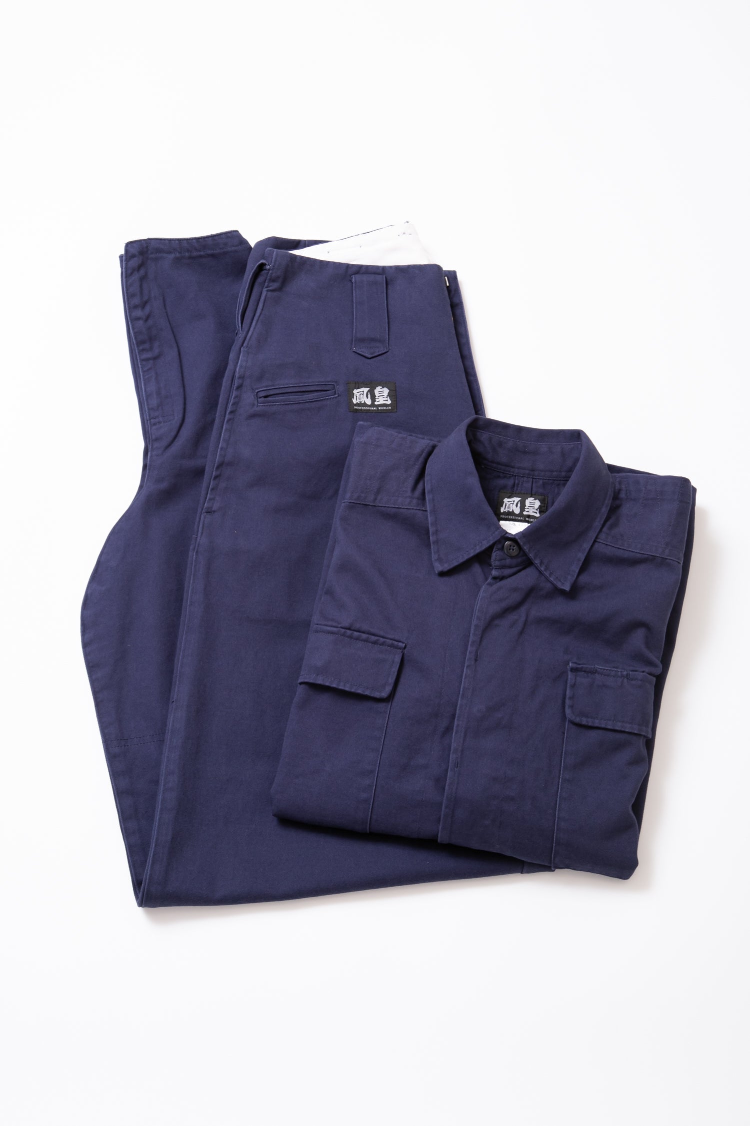Classic Cotton 40 Overshirt & Tobi Pants - Navy
