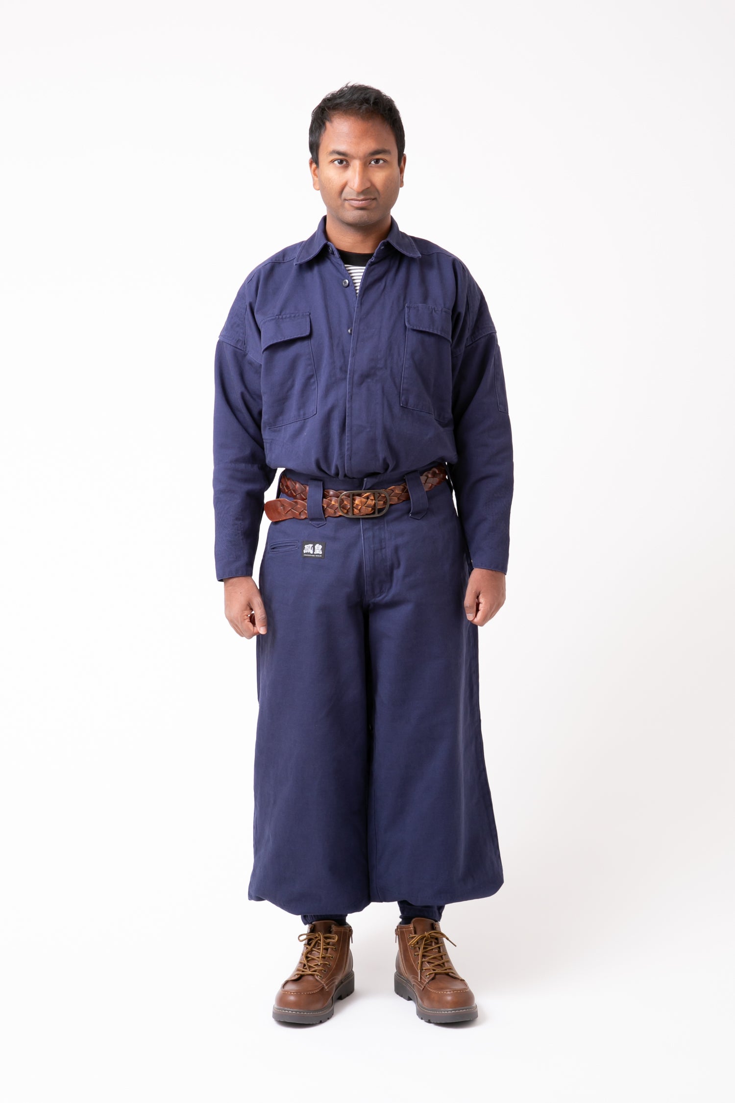 Classic Cotton 40 Overshirt & Tobi Pants - Navy