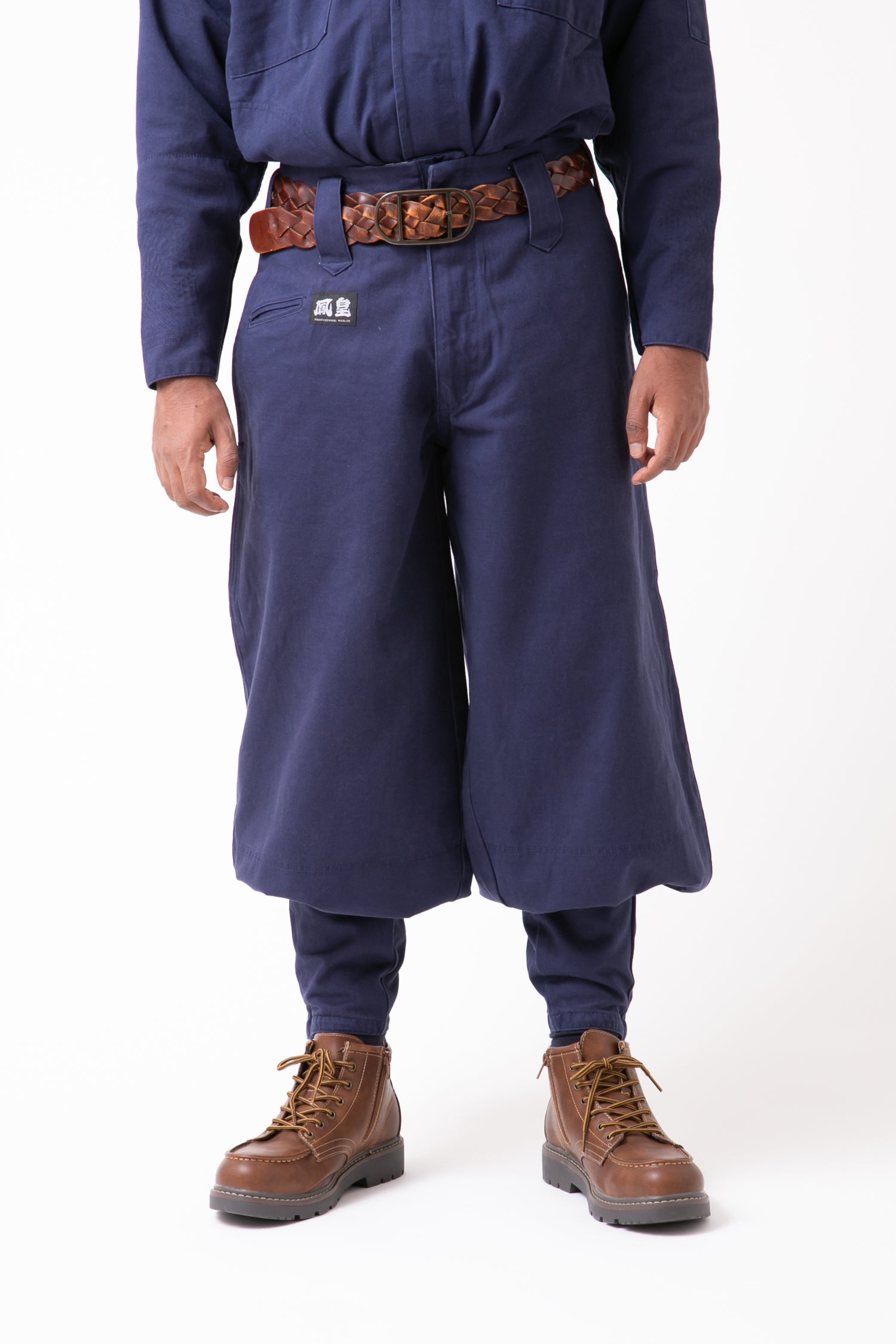 Classic Cotton 40 Overshirt & Medium Tobi Pants - Navy