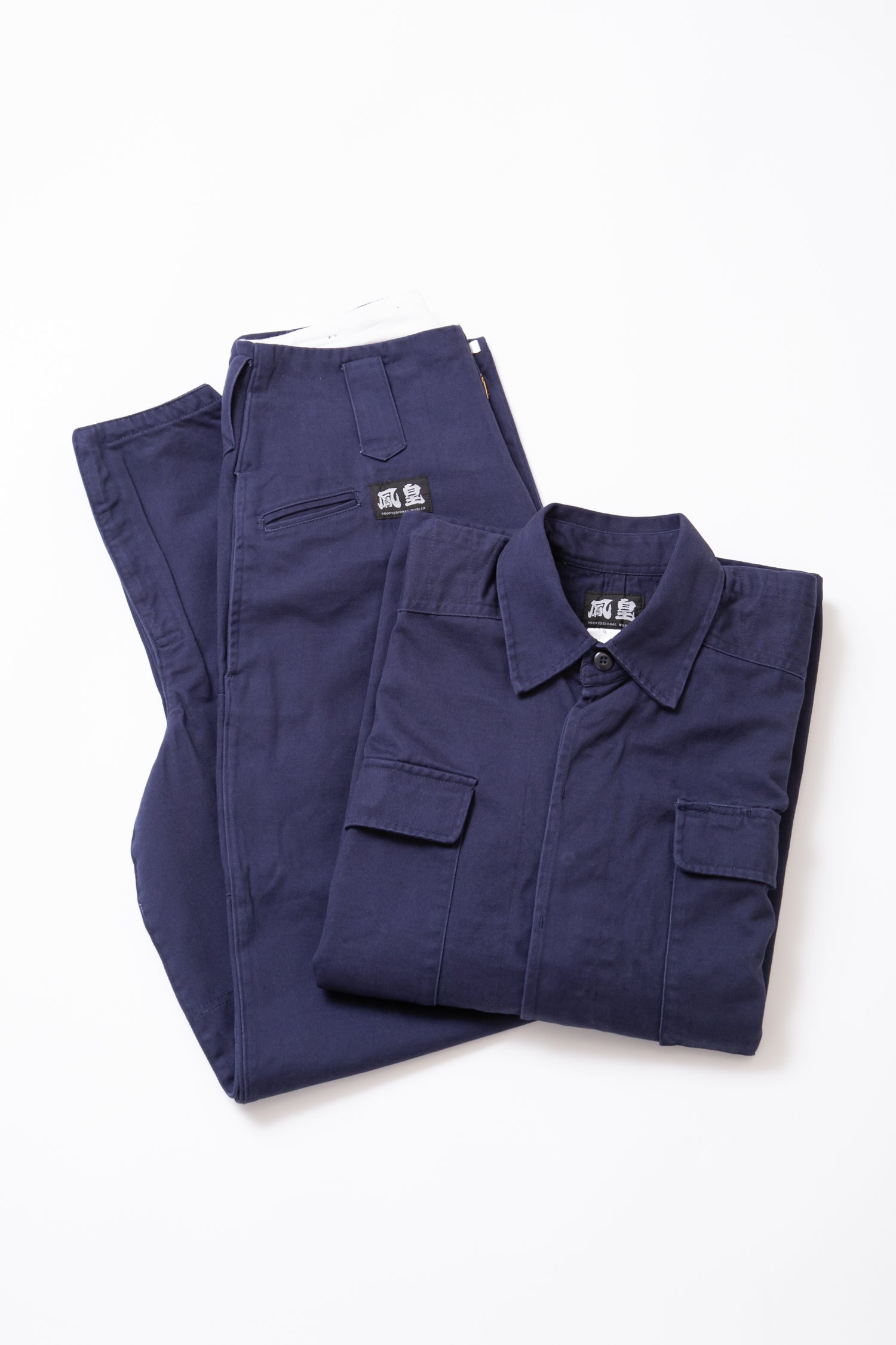 Classic Cotton 40 Overshirt & Medium Tobi Pants - Navy