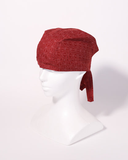 Hemp Design Cotton Bandana red front