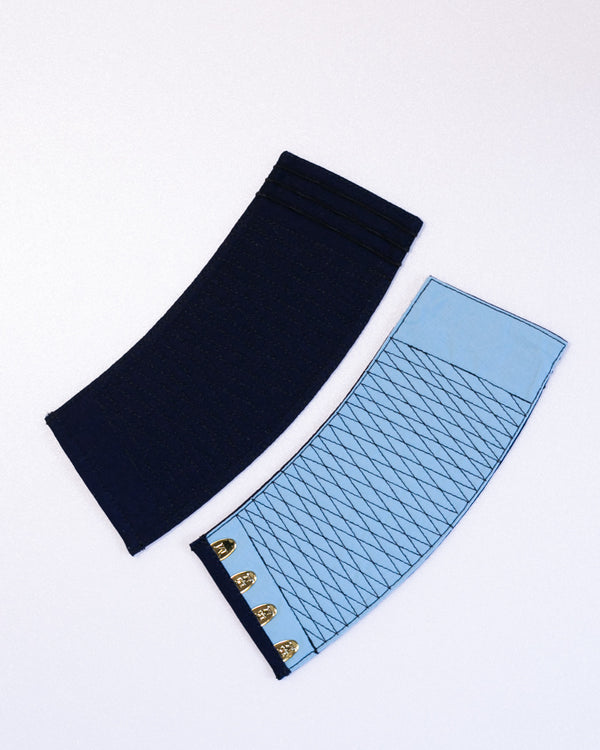 Navy Thread Teko Wristbands